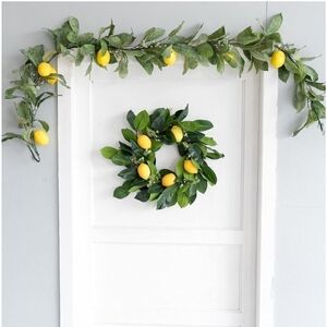Lemon Garland Spring Lemon Vines Garland Door Wreath Home Party Wedding Decor